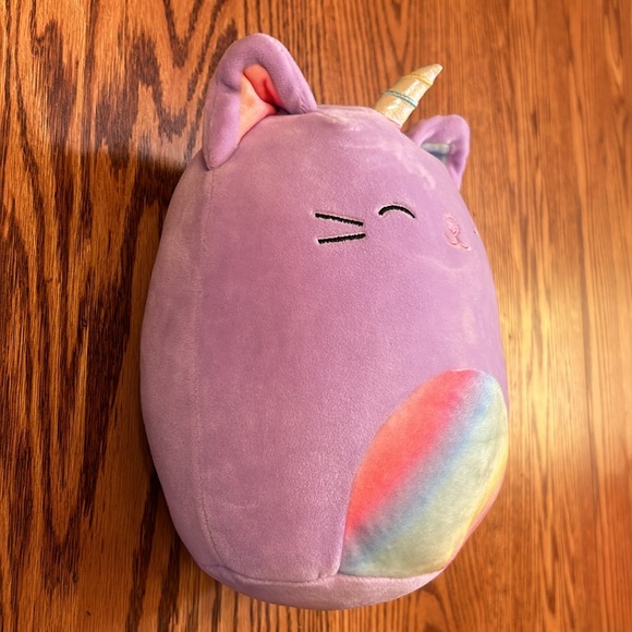 Squishmallow 10” Cienna The Purple Rainbow Caticorn Cat Unicorn - Picture 2 of 6